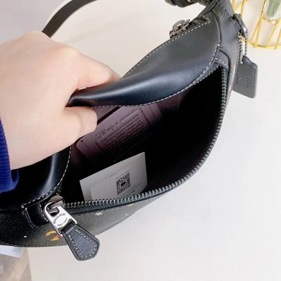 Coach CL964 Disney X Coach Warren Mini Belt Bag IN Black Multi - Picture 6 of 9